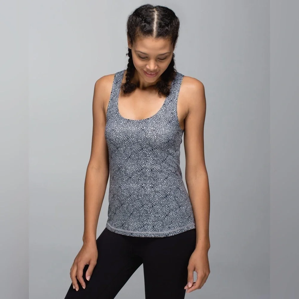 Lululemon Front Racer II in Plush Petal Black Ghost Size 8